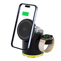 QI2 15W 3 in 1 Magnetische Draadloze Oplader Snelle Draadloze Oplaadstation voor Smartphones voor iPhone 17 17Pro 16 15