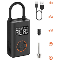 QiCYCLE N3 150PSI Elektrische Fietspomp 5 Modi Inflatie AI Slimme Chip Prestatieverbetering 5000mAh Batterij Snelladen L