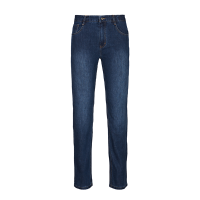 Qipai Men Spring Summer Straight Leg Slim Fit Fashion Casual Washed Joker Long Jeans