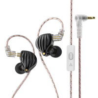 QKZ ZXK Dynamische In Ear Koptelefoon Monitor Metalen Bedrade Oortelefoon ENC Ruisonderdrukkende Sport Muziek Hoofdtelef