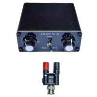 QRP Z Match manual antenneafstimmer 3 28 MHz 10W HF kortegolffantenne koppelaar met coaxiale gebalanceerde schakelaar