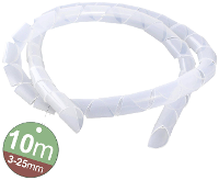 Quadrios 2111C141 2111C141 Spiraalslang 3 tot 25 mm Wit 1 set(s)