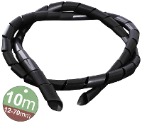 Quadrios 2111C146 2111C146 Spiraalslang 12 tot 70 mm Zwart 1 set(s)