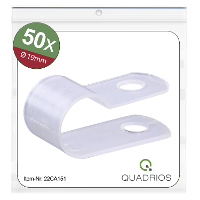 Quadrios 22CA151 Bevestigingsklem Schroefbaar 22CA151 Bundel Ø (bereik) 19 mm (max) Naturel 1 set(s)