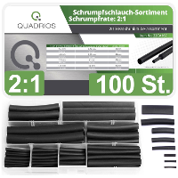 Quadrios 22CA167 Krimpkous assortiment Zwart Krimpverhouding:2:1 1 set(s)