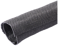 Quadrios 23CA193 23CA193 Gevlochten slang Zwart Polyester 8 tot 9 mm per meter