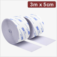 Quadrios 24CA325 Klittenband Om vast te plakken Haak  en lusdeel (l x b) 3 m x 5 cm Wit 3 m