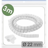 Quadrios 25CA745 25CA745 Kabelslang 22 mm (max) Wit 3 m