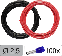 Quadrios 25CW129 Enkele ader LiFY 2.5 Mm² Rood, Zwart 1 set(s)