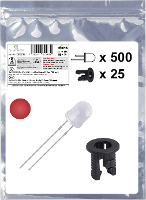 Quadrios 25O218 LED assortiment Rood Rond 5 mm 700 mcd 20 mA 2.0 V