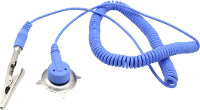 Quadrios ESD aardingskabel 1.80 M Klem, Drukknop 10 mm, Stekker, Krokodilklem