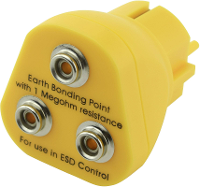 Quadrios ESD aardingsstekker Drukknop 10 mm