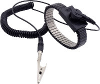 Quadrios ESD armband Zwart Drukknop 10 mm