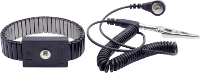 Quadrios ESD armband Zwart Drukknop 4 mm