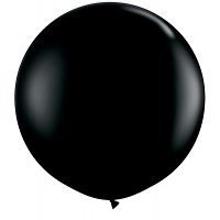 Qualatex mega ballon   D90 cm   zwart   ballonen   feest versieringen   feestartikelen