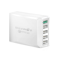 [Qualcomm Certified]blitzwolf® Bw S7 Qc3.0 40W 5 Usb Desktop Charger Adapter With Power3s Tech