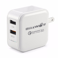 [Qualcomm Certified] Blitzwolf® Qc3.0+2.4A 30w Dual Usb Fast Charger Us Adapter