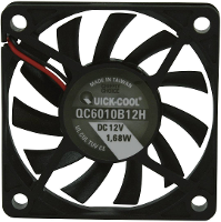 QuickCool QC6010B12H Axiaalventilator 12 V/DC 25.74 M³/h (l x b x h) 60 x 60 x 10 mm