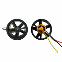 QX Motor 64mm 5 Bladen EDF eenheid met QF2611 4500KV Borstelloze Motor 3S voor RC Vliegtuig Jet