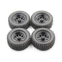 QY3D 4PCS MNRC MN82 1/12 RC Auto onderdelen Banden Wielen Velgen voor TOYOTA Land Cruiser LC79 Voertuigmodellen Reservea