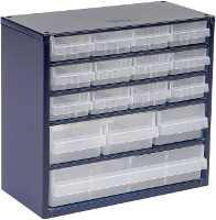Raaco 616 123 Magazijnkast voor kleine onderdelen (b x h x d) 306 x 283 x 150 mm Aantal vakken: 16 Inhoud 1 stuk(s)