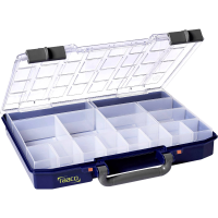 Raaco CarryLite 55 4x8 16 Assortimentskoffer (l x b x h) 337 x 278 x 57 mm Aantal vakken: 16 Incl. Handgreep Box Inhoud 1 stuk(s)