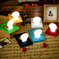 Rabbit Star Lamp Folding Card Lamp Cute Led Light Pocket Bulb Wallet Greeting Cards