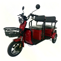 [EU direct] RACCEWAY E BUS 3 wielige elektrische scooter, 1000W krachtige dual seat driewieler, 72V 20Ah, 35 km/u snelhe