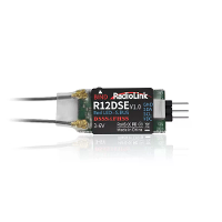 Radiolink R12DSE 2.4GHz 12CH SBUS/PPM DSSS & FHSS Real time ingebouwde telemetry dubbele antenne mini RC ontvanger SBUS 