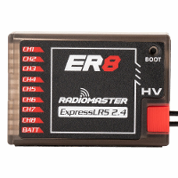 Radiomaster ER8 2.4GHz 8CH ExpressLRS ELRS RX 100mW PWM ontvanger met ondersteuning voor spannings telemetrie voor FPV R