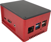 Radxa RockPi_GH_PROHP_R SBC behuizing Geschikt voor serie: Rock Pi Rood