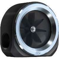 RAIJINTEK RJK   Flow Meter Black doorstroommeter