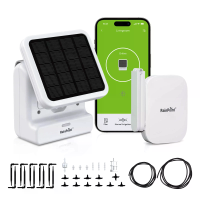 RainPoint HTP115FRF Gen 2 Slimme WiFi Zonnestroom Automatisch Bewateringssysteem voor Planten App Controle Ondersteunt T