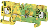 Randaardeklem WeidmÃ¼ller A2C 2.5 PE /DT/FS 1989890000 Groen geel 50 stuks