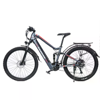 [EU DIRECT] RANDRIT YS90 Grijze Elektrische Fiets 48V 13.6AH 1000W 27.5*2.4 Inch 90KM Actieradius Max Lading 150KG