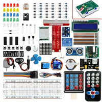 Raspberry Pi 4 Ultieme Startset Compatibel met R3 RFID GPIO LCD1602 Ultrasone Sensor Servo Motor en Meer voor DIY Projec