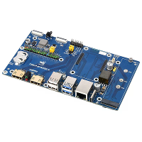 Raspberry Pi CM5 PoE Expansiekaart Compute Module 5 Computersysteem Basisbord Ondersteunt M.2 NVMe