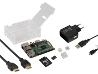 Raspberry Pi 3 Model B Starterset 1 Gb Linux, Noobs Incl. Besturingssysteem Noobs, Incl. Behuizing, Incl. Netvoeding, Incl. Software