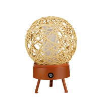 Rattan Bal Nachtlicht Muggenlamp Insectendoders Decoratieve nachtlamp Ongediertebestrijding Huishoudelijke apparaten