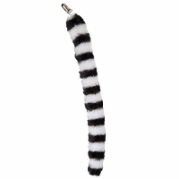 Ravensden Carnaval verkleed dierenpak   Pluche ringstaart maki staart   50 cm