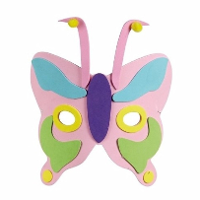 Vlindermasker voor kinderen   Mix keuren   verkleden   18 cm   carnaval   dieren