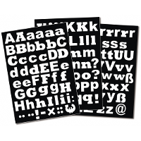 1X Setje alfabet plakletter stickers ongeveer 3 cm