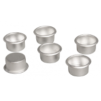 6X metalen dinerskaars houders   decoratie   bloemstukje   kerststukje   Dia 22 mm