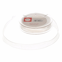 Rayher Hobby decoratie organza sierlint   1x   wit   1,5 cm/15 mm x 10 meter   Cadeaulint
