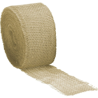 Rayher hobby materialen Rol jute lint / decoratie lint   7 cm x 25 meter op rol   hobby / decoratie materiaal   Sierlint