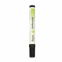 Zwarte textielstift met dikke punt 2 4 mm