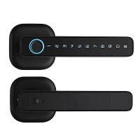 RAYKUBE M6 Tuya BLE Slaapkamer Digitale Elettronische Lock Vingerafdruk Deurslot met Wachtwoord/Sleutel/IC Kaart/ Smartl