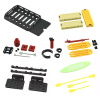 RC auto modellen simulatie dak koffer assen schep olie tank krik hefboom gascilinder ladder ontsnapping plaat bord decor