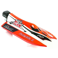 RC hobbyWereld E1 8205V2 Shark V2 2.4G Borstelloze Elektrische RC Boot ABS 443mm RTR Waterkoelsysteem Modellen Speelgoed