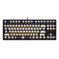 Readson YX 87 Mechanische Toetsenbord Aangepaste Kit 87 Toetsen 3 Pin Schakelaar Monochromatisch Wit Licht Type C Bedrad
